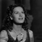 Esmeralda looking at the Virgin Mary Maureen O'Hara 1939 Hunchback of Notre Dame picture image