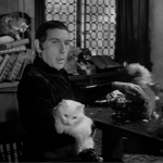 Frollo is a crazy cat "lady" Sir Cedric Hardwicke 1939 Hunchback of Notre Dame picture image