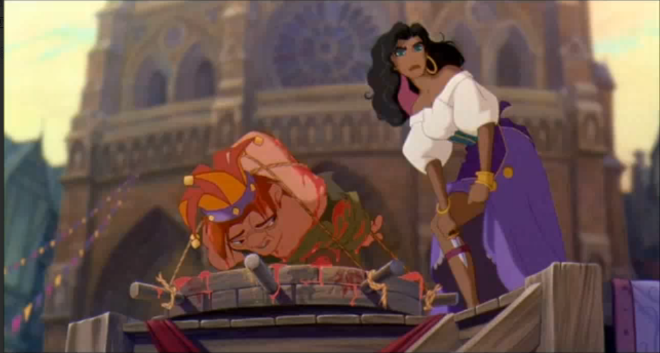 Esmeralda and Quasimodo Disney Hunchback of Notre Dame picture image