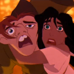 Esmeralda and Quasimodo Disney Hunchback of Notre dame picture image