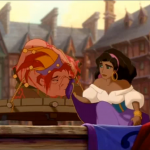 Quasimodo and Esmeralda on the pillory  Disney Hunchback of Notre Dame  image picture