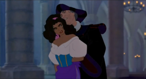 Frollo Hunchback of Notre Dame groping Esmeralda Disney picture image