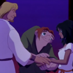 Esmeralda, Phoebus, and Quasimodo Disney Hunchback of Notre Dame picture image