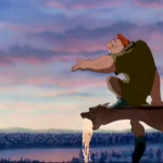 Quasimodo singing "Out There"  Disney Hunchback of Notre Dame  picture image