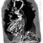 19th Century Illustration of Esmeralda with Djali
