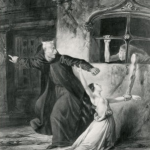 Louis Boulanger's Illustration of Frollo, Esmeralda and Sachette  picture image