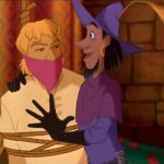 Clopin about to hang Phoebus and Quasimodo Disney Hunchback of Notre Dame picture image