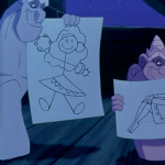 Victor and Laverne's drawing of Esmeralda Disney Hunchback of Notre Dame picture image
