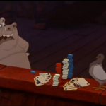 Hugo plays poker Disney Hunchback of Notre Dame