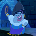 Hugo in drag as Esmeralda Disney Hunchback of Notre Dame