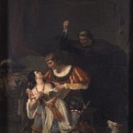 Auguste Couder's Painting of Frollo stabbing Phoebus 