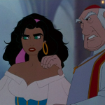 Archdeacon and Esmeralda Disney Hunchback of Notre Dame picture image