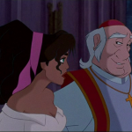 Archdeacon and Esmeralda Disney Hunchback of Notre Dame face picture image