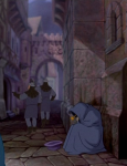 Brute and Oaf shooing nobody Disney Hunchback of Notre Dame picture image