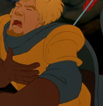 Disney Phoebus Hunchback of Notre Dame picture image hit by arrow