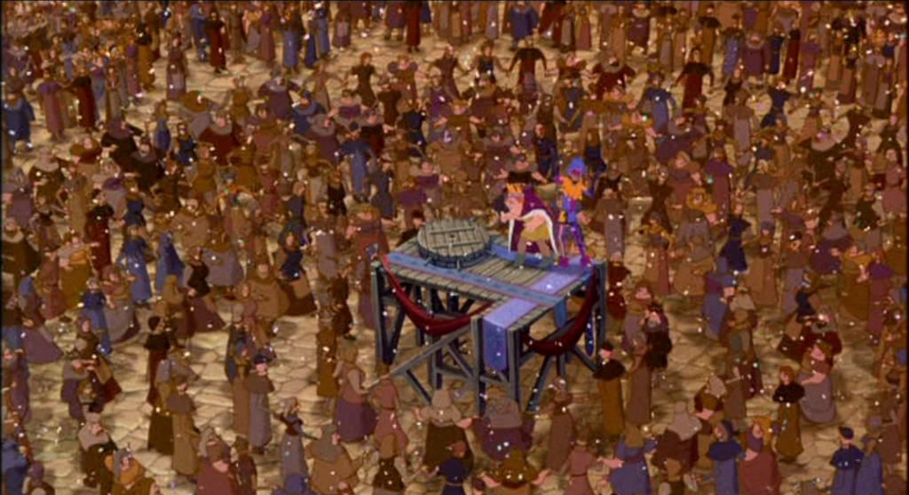 Topsy Turvy CG Crowd Disney Hunchback of Notre Dame picture image