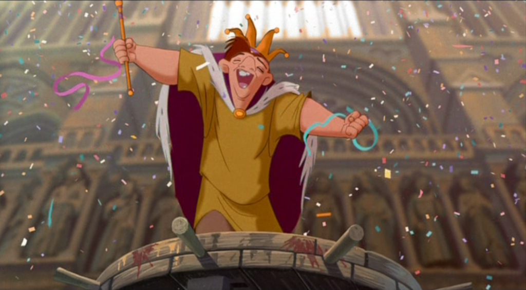 Quasimodo as the King of Fools Topsy Turvy Disney Hunchback of Notre Dame picture image