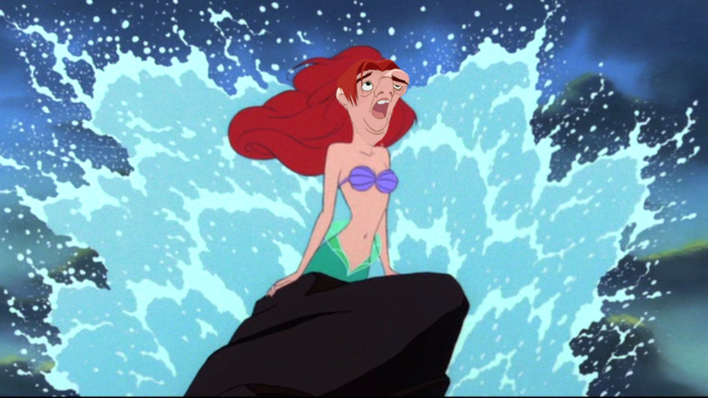 Quasimodo as Ariel from the Little Mermaid Disney Hunchback of Notre Dame picture image