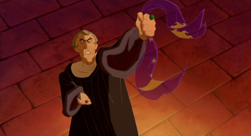 Frollo singing Hellfire Disney Hunchback of Notre Dame pitcure image