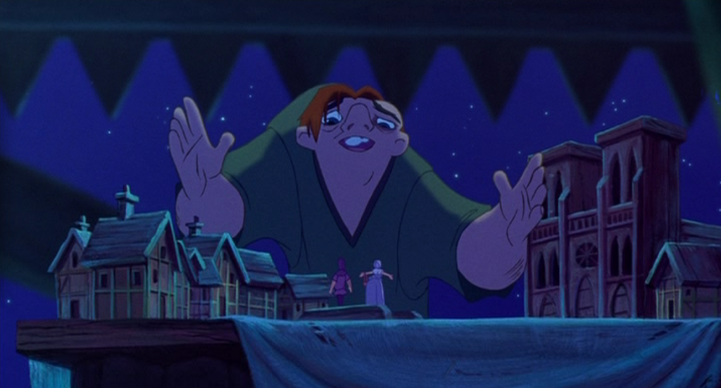 Quasimodo singing Heaven's Light Disney Hunchback of Notre Dame picture image