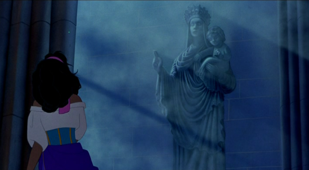 Esmeralda singing God Help the Outcasts Disney Hunchback of Notre Dame picture image