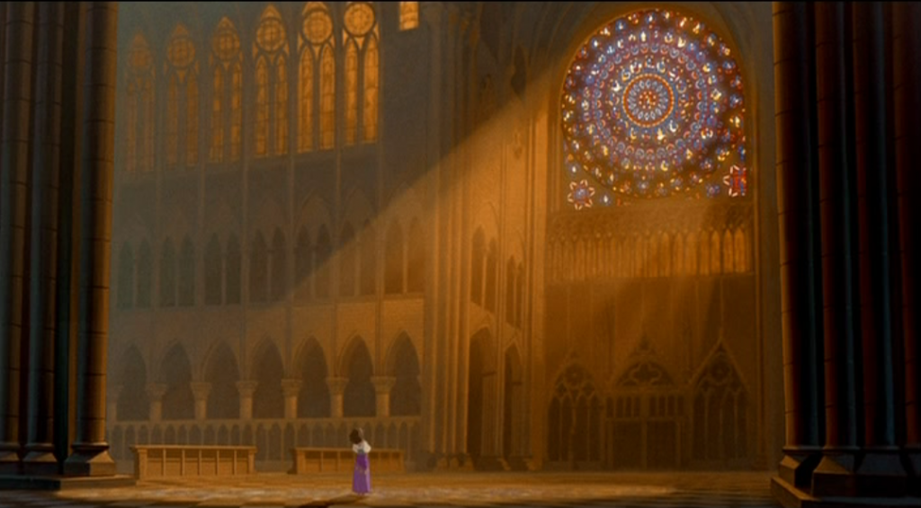 Esmeralda singing God Help the Outcasts Disney Hunchback of Notre Dame picture image