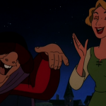 Madeline and Quasimodo laugh about Dumb Topic Sequel Hunchback of Notre Dame II Disney picture image