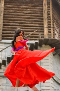 Mikan-takaumias Esmeralda in the Red Dress Disney Version costume Cosplay picture image