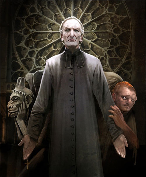 Frollo and Quasimodo by Benjamin Carré Frollo and Quasimodo by Benjamin Carré pciture image