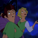 Madeline and Quasimodo Fa la la la Fallen In Love Hunchback of Notre Dame II Disney 2 Sequel picture image