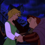 Madeline and Quasimodo Fa la la la Fallen In Love Hunchback of Notre Dame II Disney 2 Sequel picture image