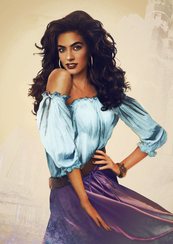 Esmeralda Real Life Rendering by Jirka Väätäinen Disney Hunchback of Notre Dame