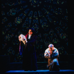 Frollo (Norbert Lamla) with Baby Quasimodo and the Archdeacon Der Glöckner von Notre Dame