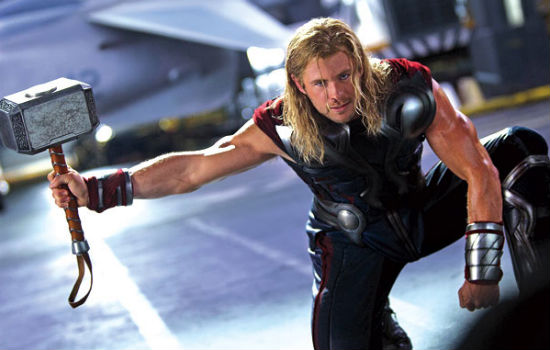Chris Hemsworth as Thor in The Avengers Picture image