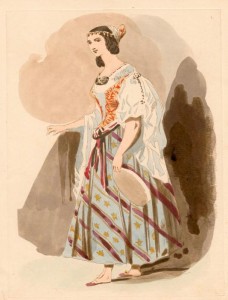 Costume design for La Esmeralda Opera 1831 picture image