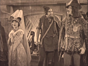 Clopin (Ernest Torrence), Esmeralda (Patsy Ruth Miller) & Phoebus (Norman Kerry) 1923 The Hunchback of Notre Dame picture image