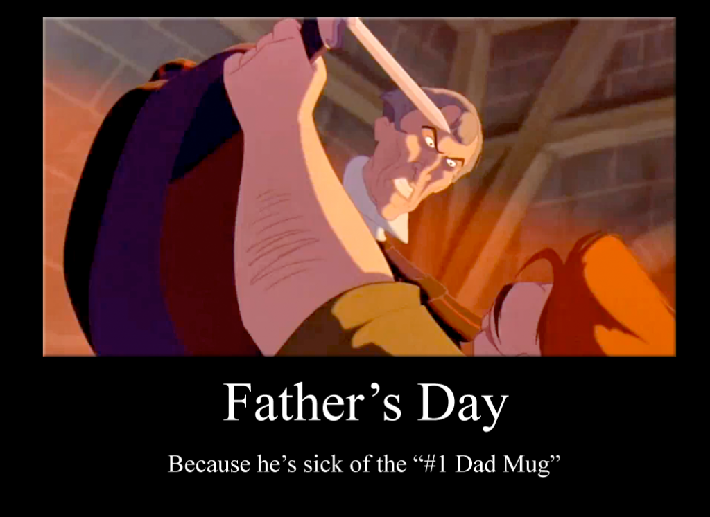 Father's day 2012  Frollo Quasimodo #1 Dad Mug Hunchback of Notre Dame Disney 