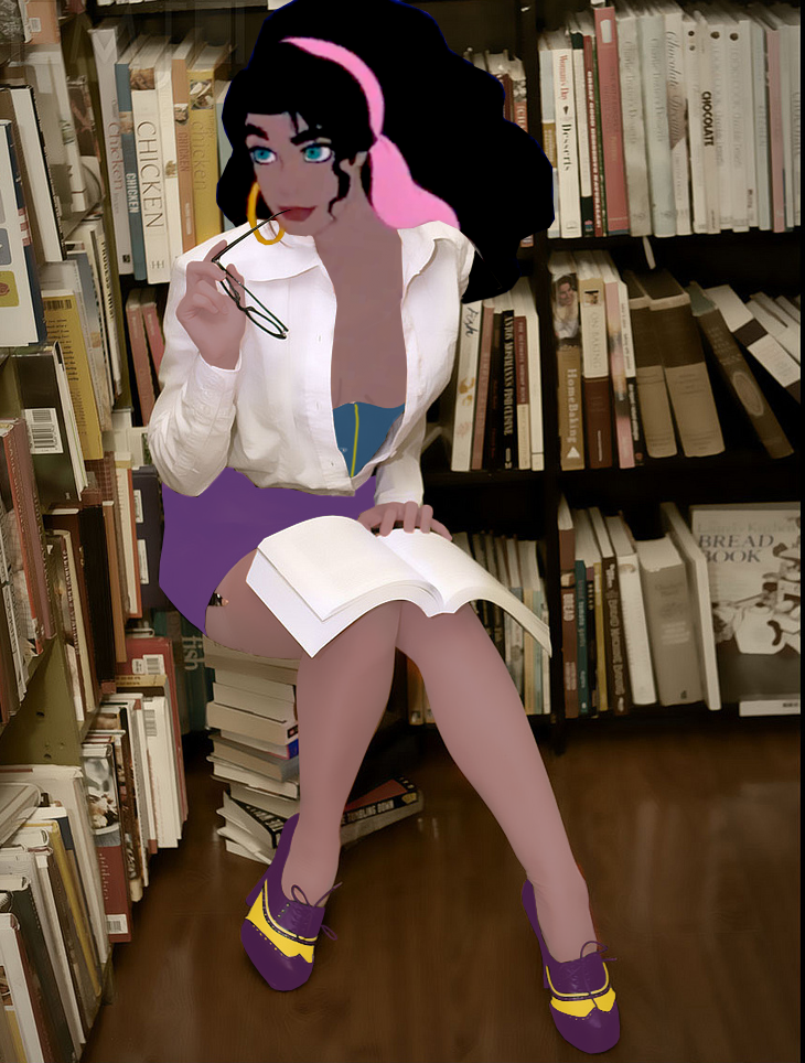 Disney Esmerlada as the Sexy Librarian picture image