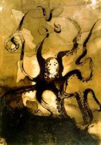 Victor Hugo Octopus with the initials V.H picture image