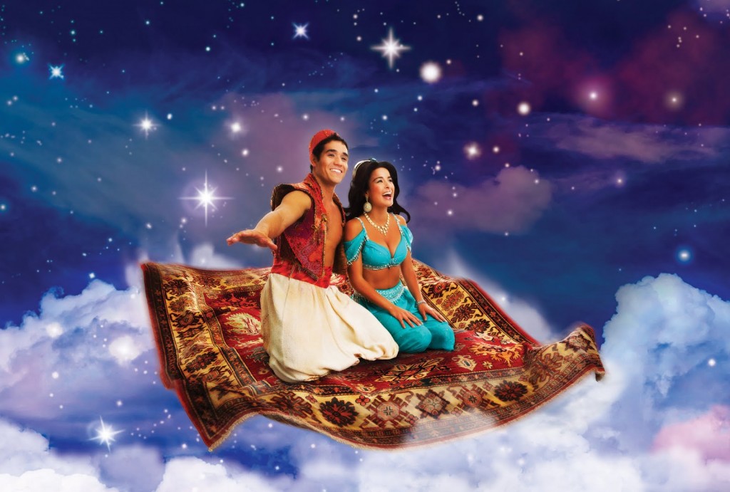 Adam Jacobs as Aladdin and Courtney Reed as Jasmine, Seattle Production picture image
