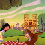 Quasimodo and Esmeralda  in Hunch, The Critic
