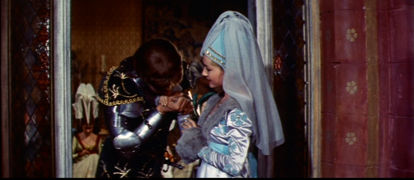Jean Danet as Phoebus & Danielle Dumont as Fleur de Lys, 1956 Hunchback  of Notre dame  picture image 
