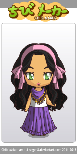 Disney Esmeralda inspired  Chibi picture image 