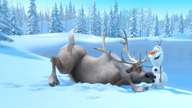 Sven and Olaf from Frozen picture image