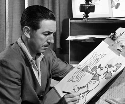 Walt Disney drawing Steamboat Willie picture image