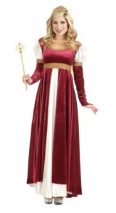 Charades Womens Camelot Renaissance Dress Halloween Costume picture image