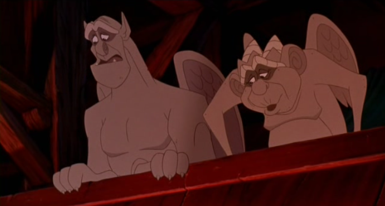 Victor and Laverne worried, Disney Hunchback  of Notre Dame picture image