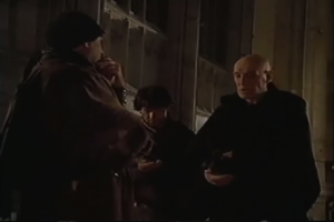 Richard Harris as Frollo hiring thugs, 1997 The Hunchback picture images