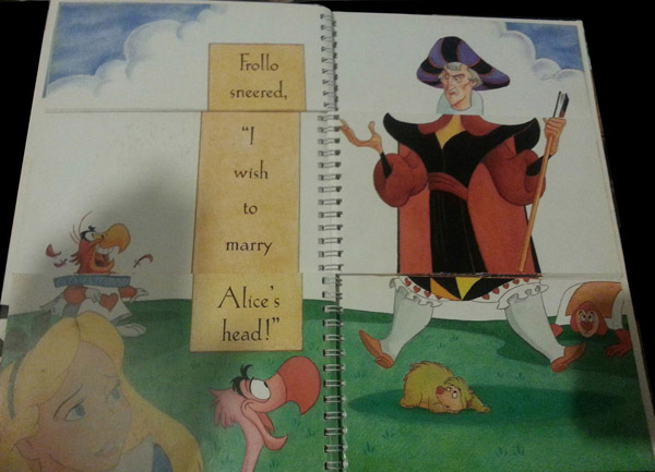 Frollo wants to marry Alice's Head Disney's Mix and Match Villains Book picture image