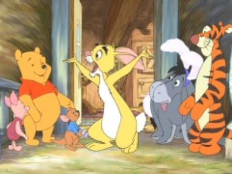 Piglet, Pooh, Roo, Rabbit, Eeyore & Tigger  Winnie the Pooh Springtime with Roo  picture image